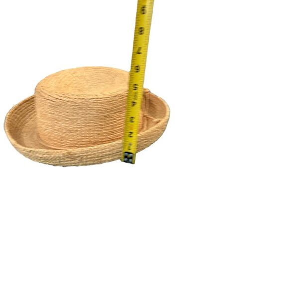 SCALA DESTIN STRAW HAT WITH BOW IN TEA - Picture 4 of 6